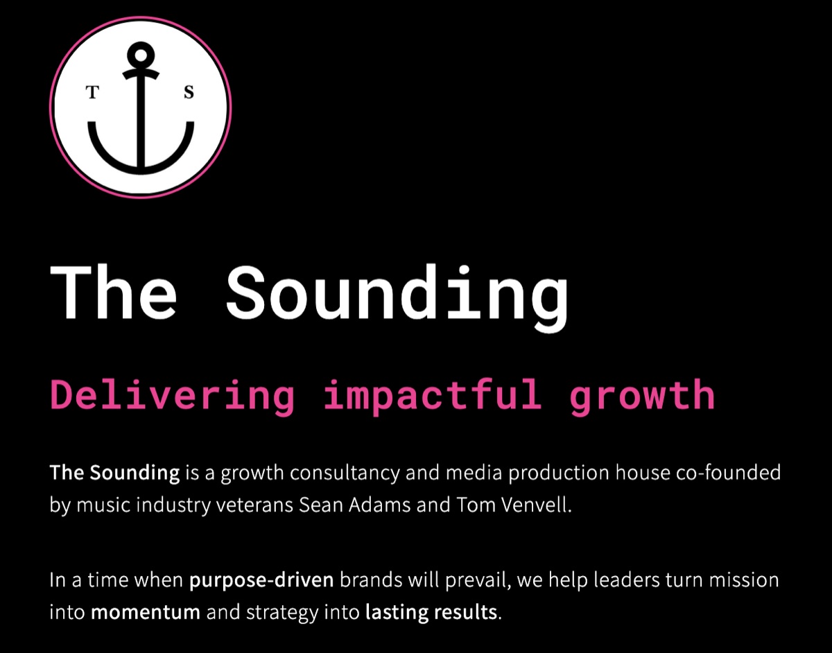 The Sounding website